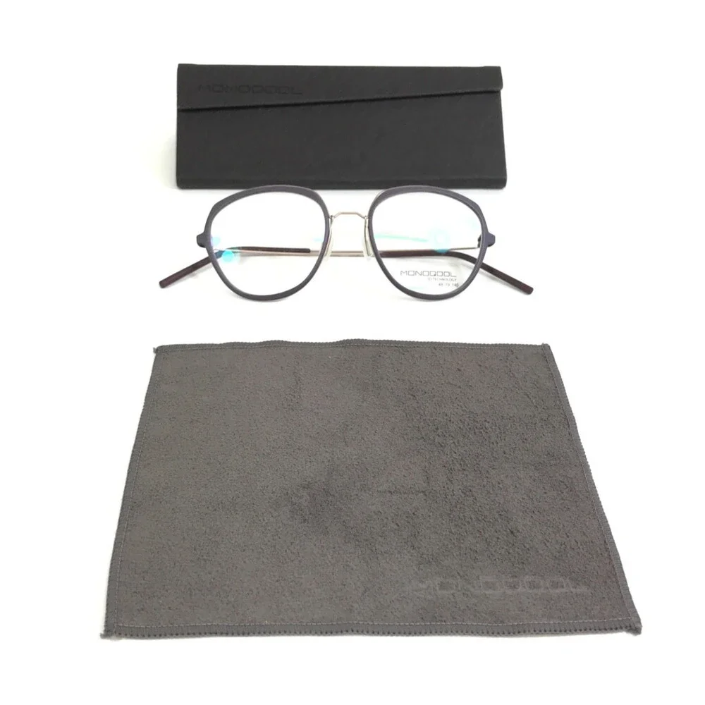 Monoqool Eyeglasses Frames WP WHISPER 5385s Plum Violet Rosa Brushed 47-19-140